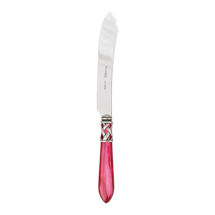 Vietri Aladdin Antique Cake Knife Flatware Vietri Raspberry 
