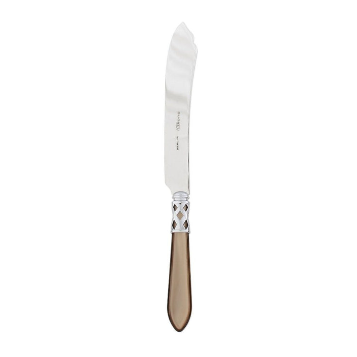 Vietri Aladdin Brilliant Cake Knife Dinnerware Vietri Taupe 