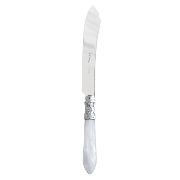 Vietri Aladdin Brilliant Cake Knife Dinnerware Vietri White 