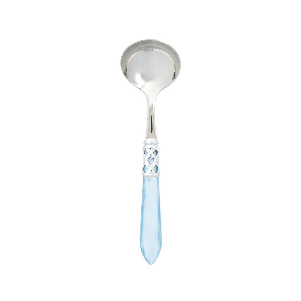 Vietri Aladdin Brilliant Sauce Ladle Dinnerware Vietri Light Blue 