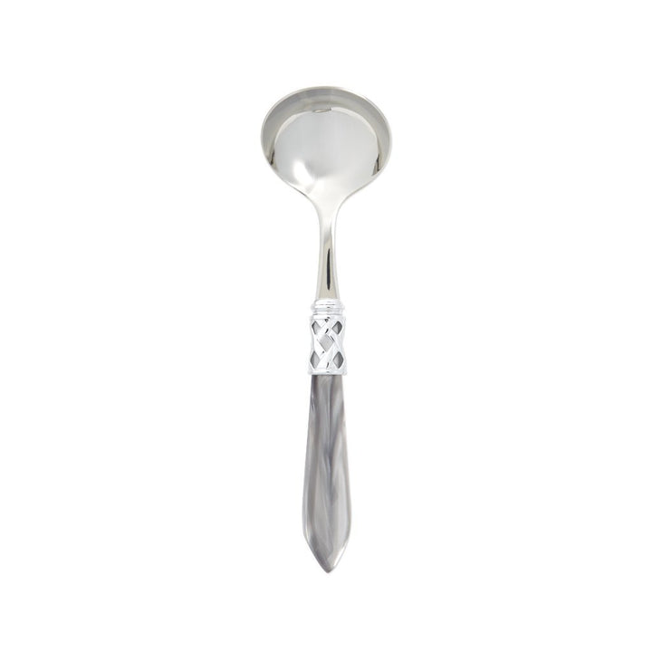Vietri Aladdin Brilliant Sauce Ladle Dinnerware Vietri Light Gray 