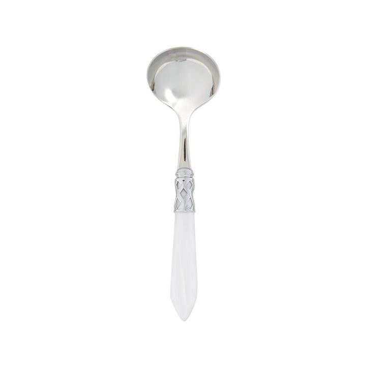 Vietri Aladdin Brilliant Sauce Ladle Dinnerware Vietri White 