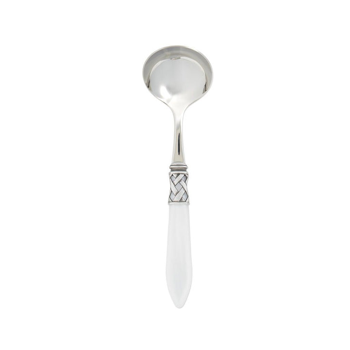 Vietri Aladdin Antique Sauce Ladle Dinnerware Vietri White 