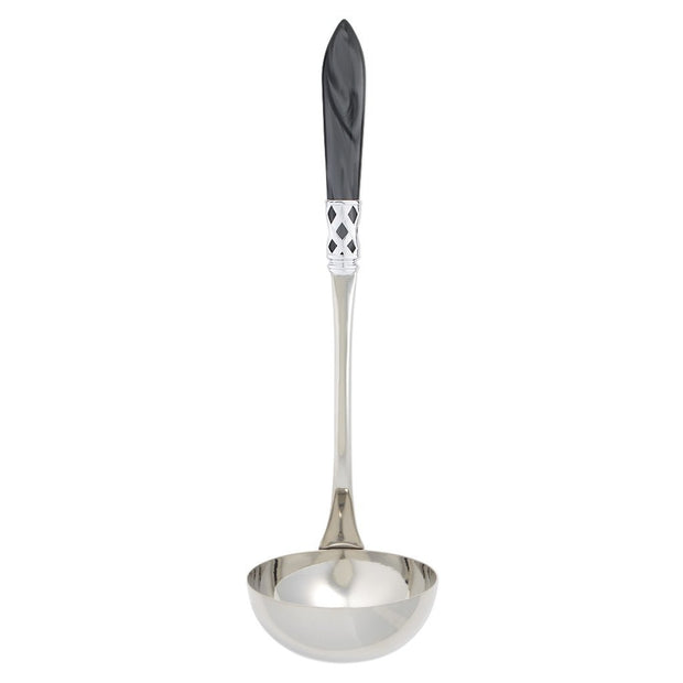 Vietri Aladdin Brilliant Soup Ladle Dinnerware Vietri Charcoal 
