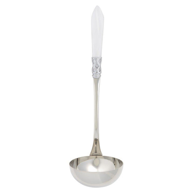 Vietri Aladdin Brilliant Soup Ladle Dinnerware Vietri White 