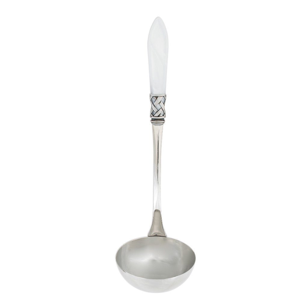 Vietri Aladdin Antique Soup Ladle Dinnerware Vietri White 
