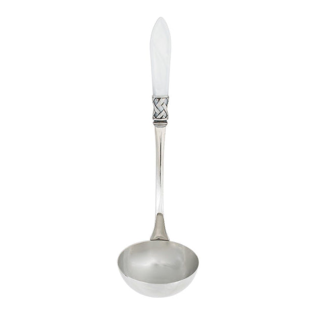 Vietri Aladdin Antique Soup Ladle Dinnerware Vietri White 