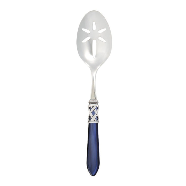Vietri Aladdin Antique Slotted Serving Spoon Dinnerware Vietri Blue 
