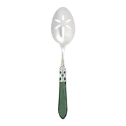 Vietri Aladdin Brilliant Slotted Serving Spoon Dinnerware Vietri Green 
