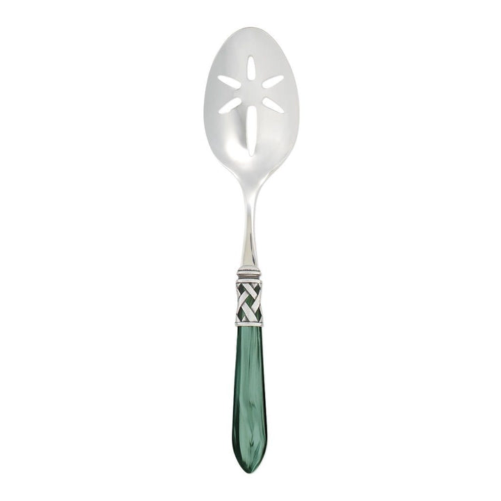 Vietri Aladdin Antique Slotted Serving Spoon Dinnerware Vietri Green 