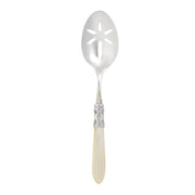 Vietri Aladdin Brilliant Slotted Serving Spoon Dinnerware Vietri Ivory 