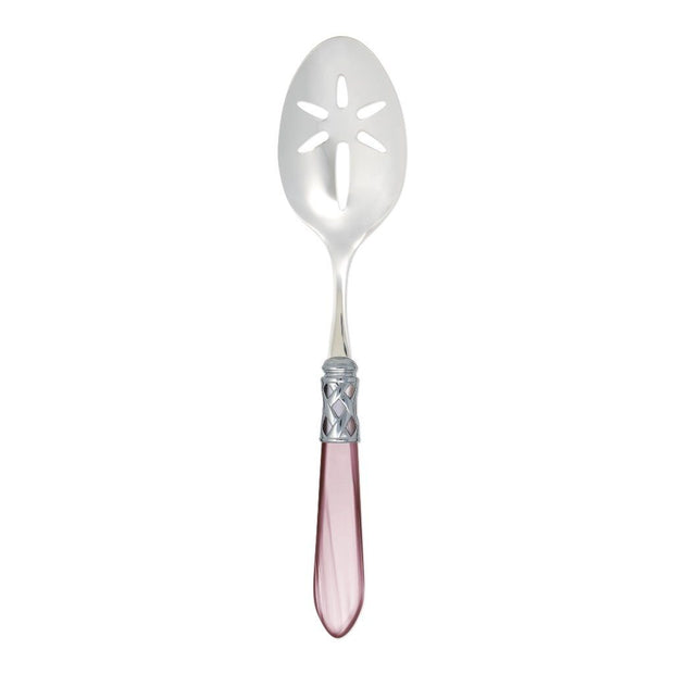 Vietri Aladdin Brilliant Slotted Serving Spoon Dinnerware Vietri Lilac 