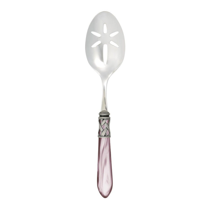 Vietri Aladdin Antique Slotted Serving Spoon Dinnerware Vietri Lilac 