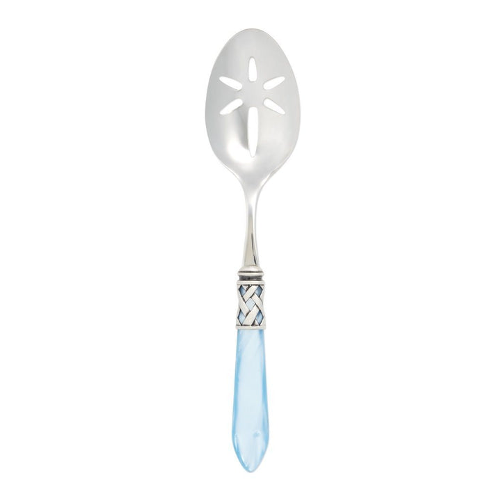 Vietri Aladdin Antique Slotted Serving Spoon Dinnerware Vietri Light Blue 