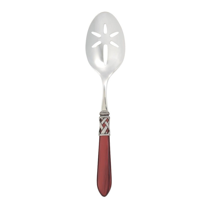 Vietri Aladdin Antique Slotted Serving Spoon Dinnerware Vietri Red 