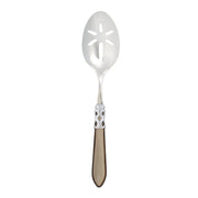 Vietri Aladdin Brilliant Slotted Serving Spoon Dinnerware Vietri Taupe 
