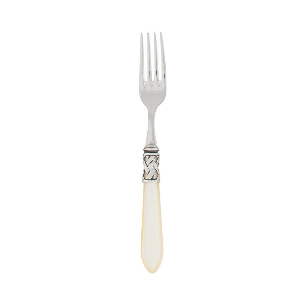 Vietri Aladdin Antique Place Fork Dinnerware Vietri Ivory 