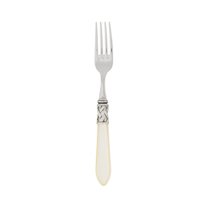 Vietri Aladdin Antique Place Fork Dinnerware Vietri Ivory 