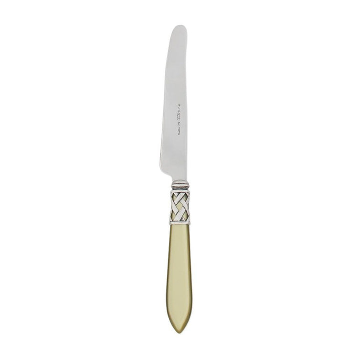 Vietri Aladdin Antique Place Knife Dinnerware Vietri Chartreuse 