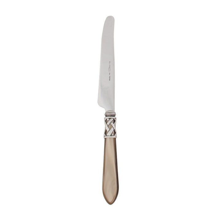 Vietri Aladdin Antique Place Knife Dinnerware Vietri Taupe 