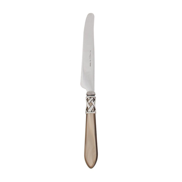Vietri Aladdin Antique Place Knife Dinnerware Vietri Taupe 