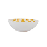 Vietri Amalfitana Stripe Cereal Bowl Dinnerware Vietri Yellow 