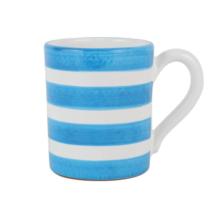 Vietri Amalfitana Stripe Mug Dinnerware Vietri Aqua 