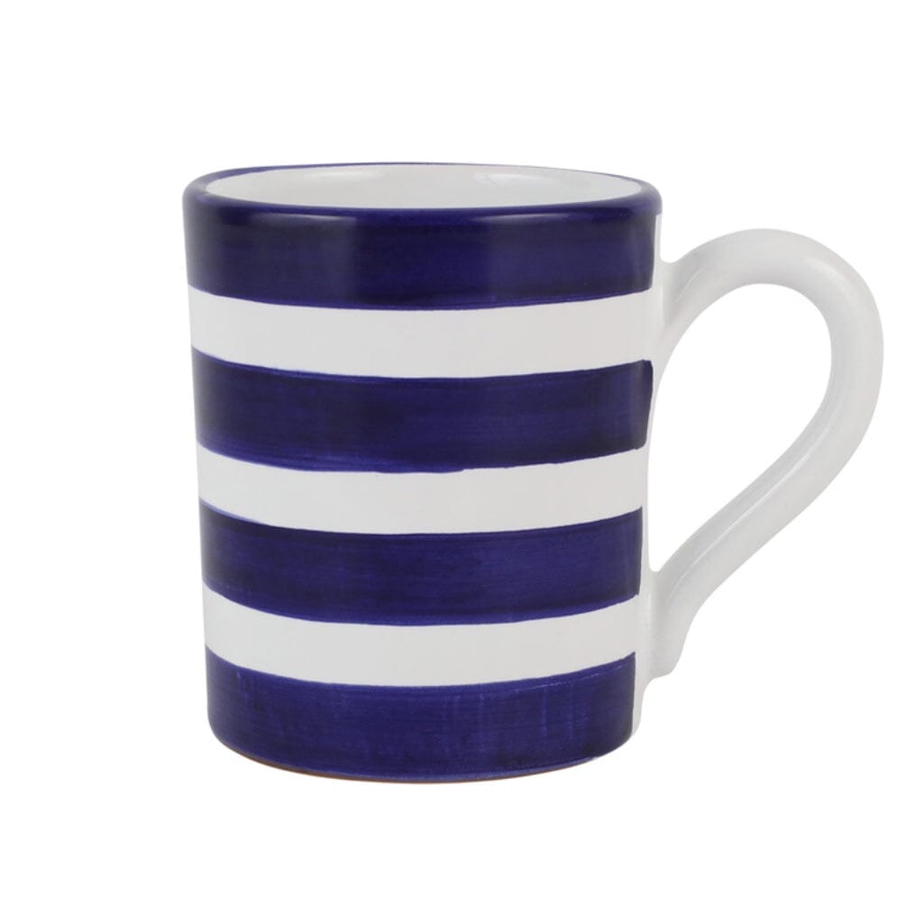 Vietri Amalfitana Stripe Mug Dinnerware Vietri Cobalt 