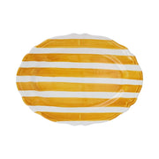 Vietri Amalfitana Stripe Oval Platter Dinnerware Vietri Yellow 