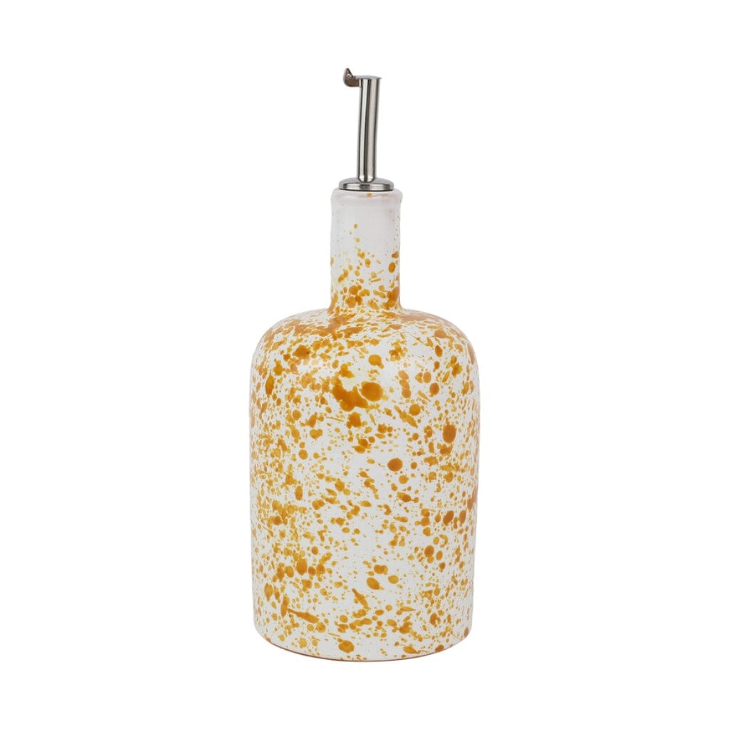 Vietri Amalfitana Splatter Olive Oil Bottle Dinnerware Vietri Yellow 