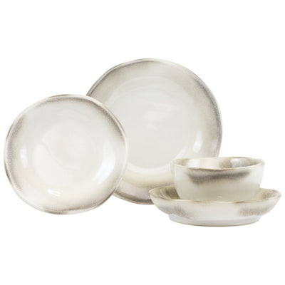 Vietri Aurora Ash Four-Piece Place Setting Dinnerware Vietri 