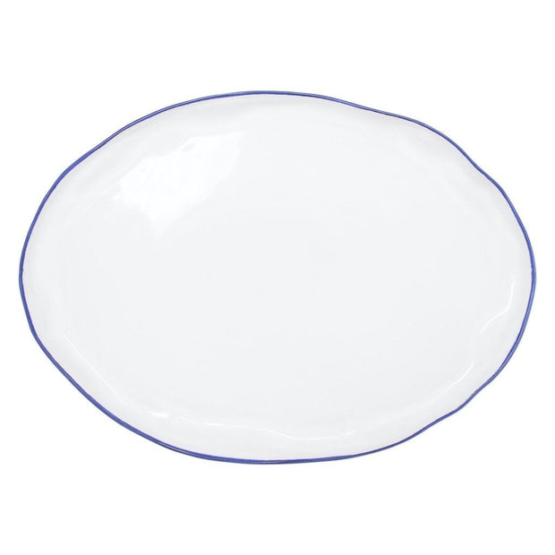 Vietri Aurora Edge Large Oval Platter Dinnerware Vietri 