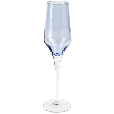 Vietri Contessa Champagne Glass Dinnerware Vietri Blue 