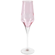 Vietri Contessa Champagne Glass Dinnerware Vietri Pink 