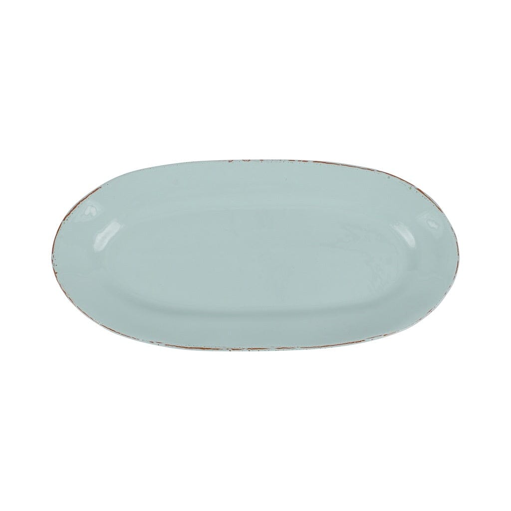 Vietri Cucina Fresca Narrow Oval Platter Dinnerware Vietri Aqua 