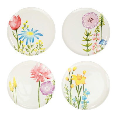 Vietri Fiori di Campo Assorted Dinner Plates - Set of 4 Dinnerware Vietri 