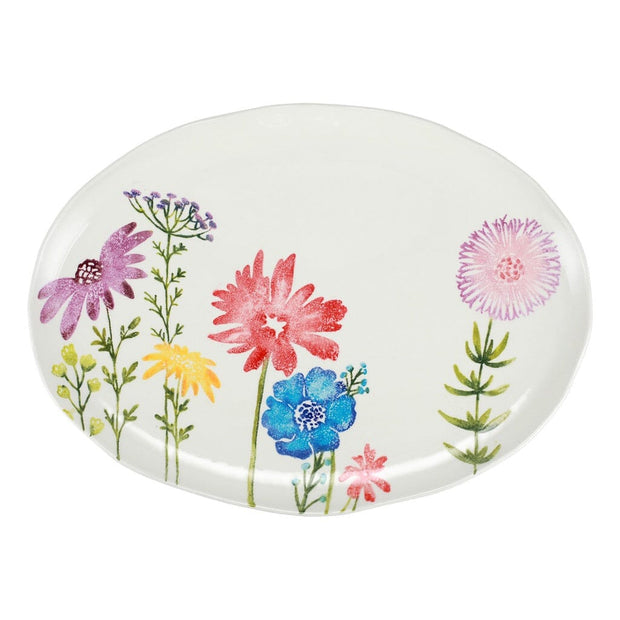 Vietri Fiori di Campo Large Oval Platter Dinnerware Vietri 