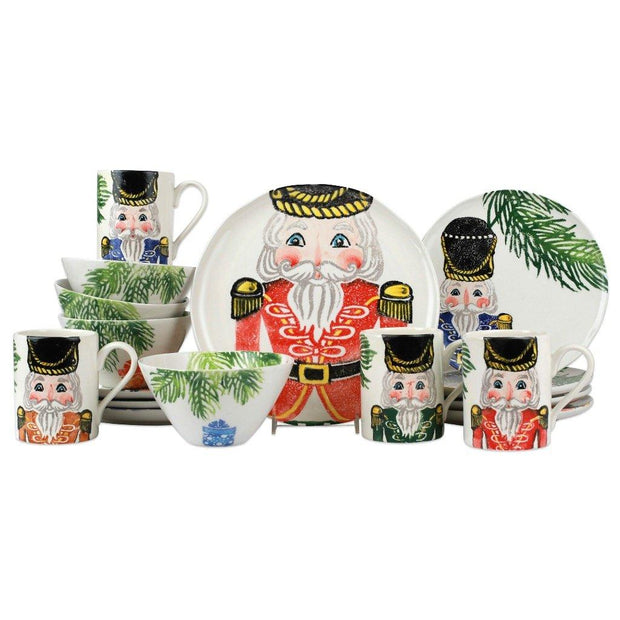 Vietri Nutcrackers Assorted Sixteen-Piece Place Setting Dinnerware Vietri 