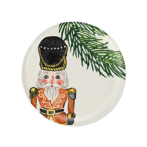 Vietri Nutcrackers Gold Salad Plate Dinnerware Vietri 