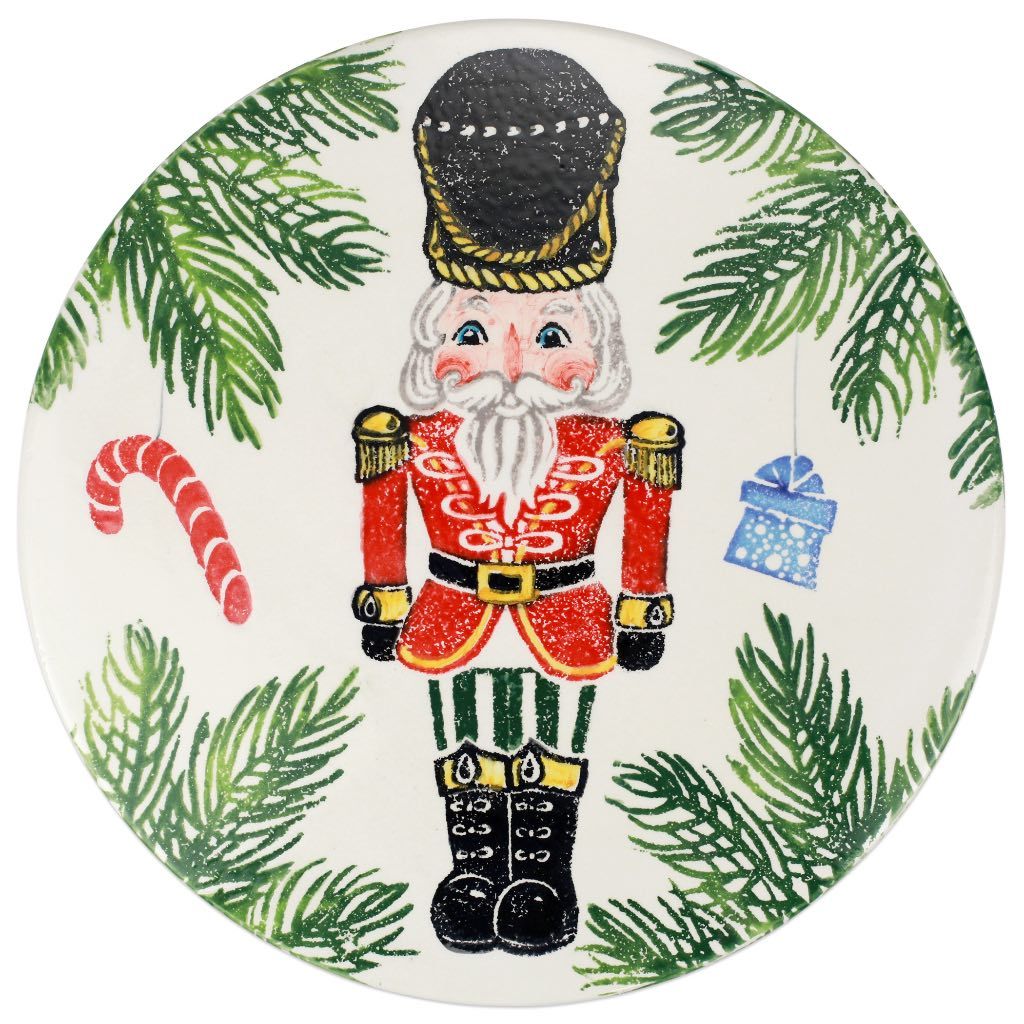 Vietri Nutcrackers Cake Stand Dinnerware Vietri 