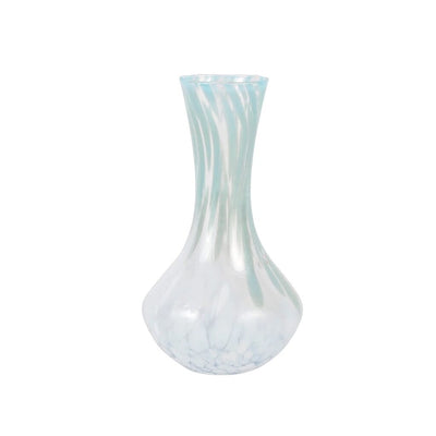 Vietri Nuvola Light Blue and White Small Fluted Vase Vases Vietri 