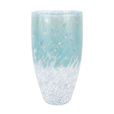 Vietri Nuvola Light Blue and White Tall Vase Vases Vietri 