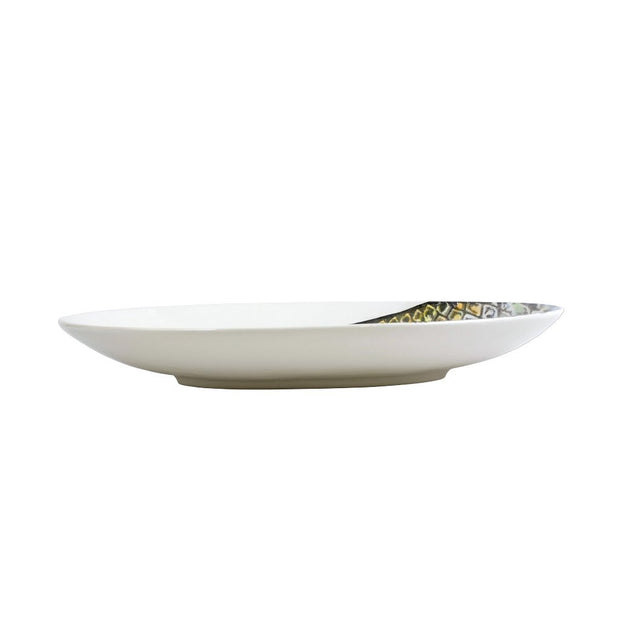 Vietri Pesca Tarpoon Shallow Oval Bowl Dinnerware Vietri 