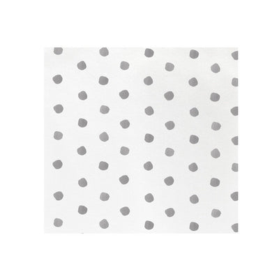 Vietri Papersoft Napkins Dot Light Gray Dinner Napkins Dinnerware Vietri Pack of 20 