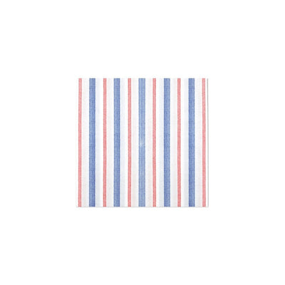 Vietri Papersoft Napkins Americana Stripe Cocktail Napkins Dinnerware Vietri 