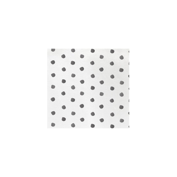 Vietri Papersoft Napkins Dot Gray Cocktail Napkins Dinnerware Vietri 