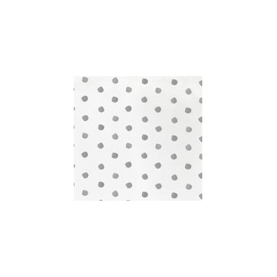 Vietri Papersoft Napkins Dot Light Gray Cocktail Napkins Dinnerware Vietri 