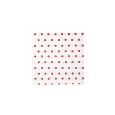 Vietri Papersoft Napkins Dot Red Cocktail Napkins Dinnerware Vietri 