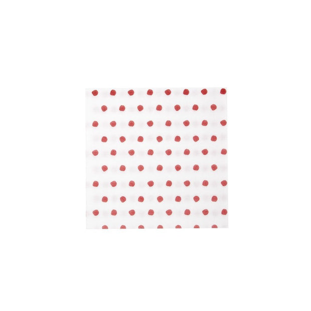 Vietri Papersoft Napkins Dot Red Cocktail Napkins Dinnerware Vietri 