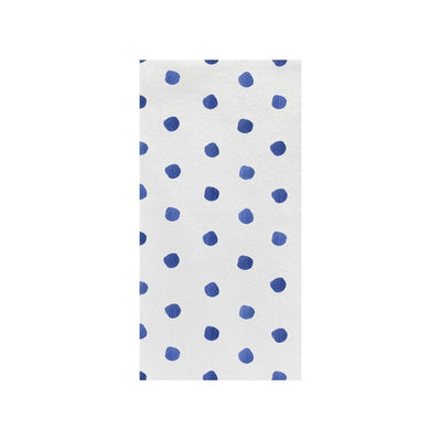 Vietri Papersoft Napkins Dot Blue Guest Towels Dinnerware Vietri Pack of 20 